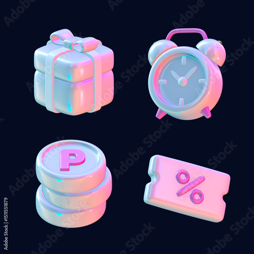 promotion, commerce, hologram, 3d, object