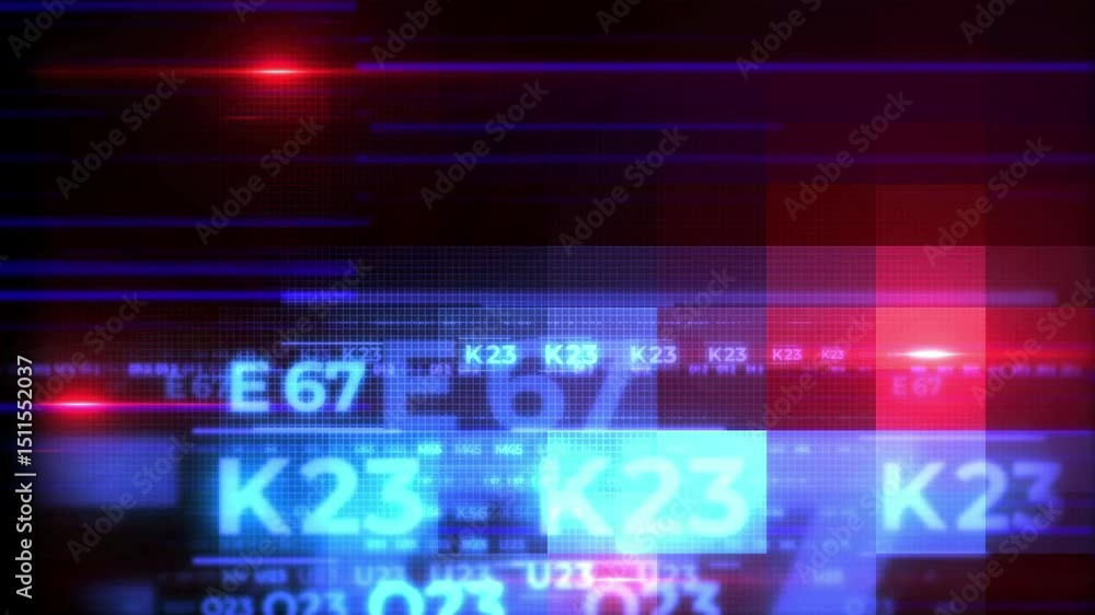 Abstract digital design with colorful numbers suggests technology and data for websites Abstract digital design with colorful numbers suggests technology and data for websites