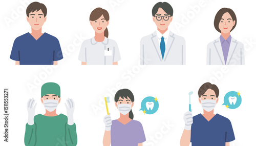 医療従事者のセット