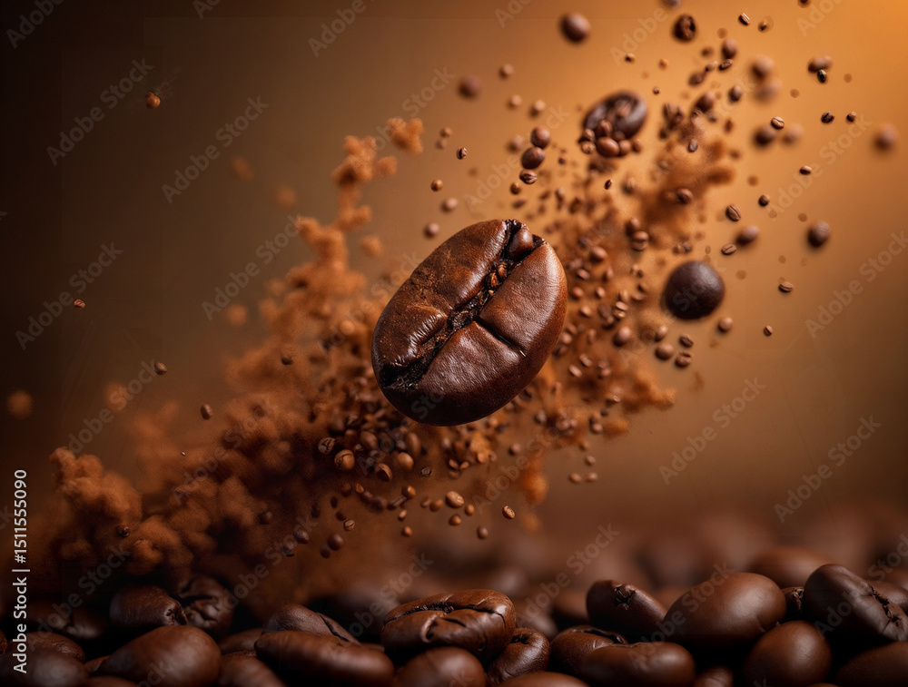 Coffee beans. On a wooden background. Top view. Copy space. Coffee beans. On a wooden background. Top view. Copy space.