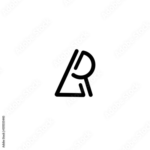 A and R monogram logo design