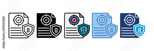 Data Integrity Icon Element For Design