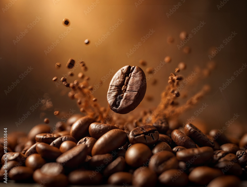Coffee beans. On a wooden background. Top view. Copy space. Coffee beans. On a wooden background. Top view. Copy space.