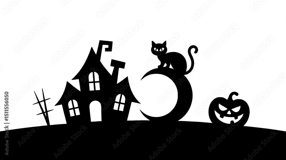 Fototapeta premium Halloween Collection Set