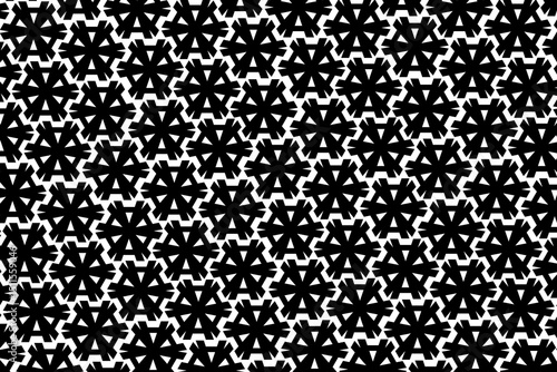 black and white seamless circles pattern form letter A