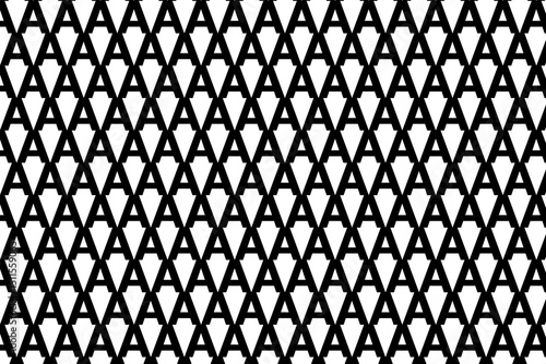 vector seamless pattern with letter A  in it 
