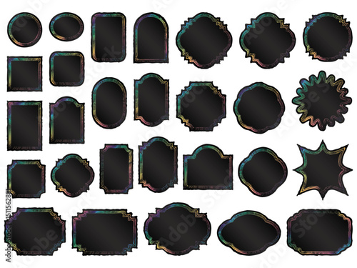 ラベル筆、三重線、21虹濃