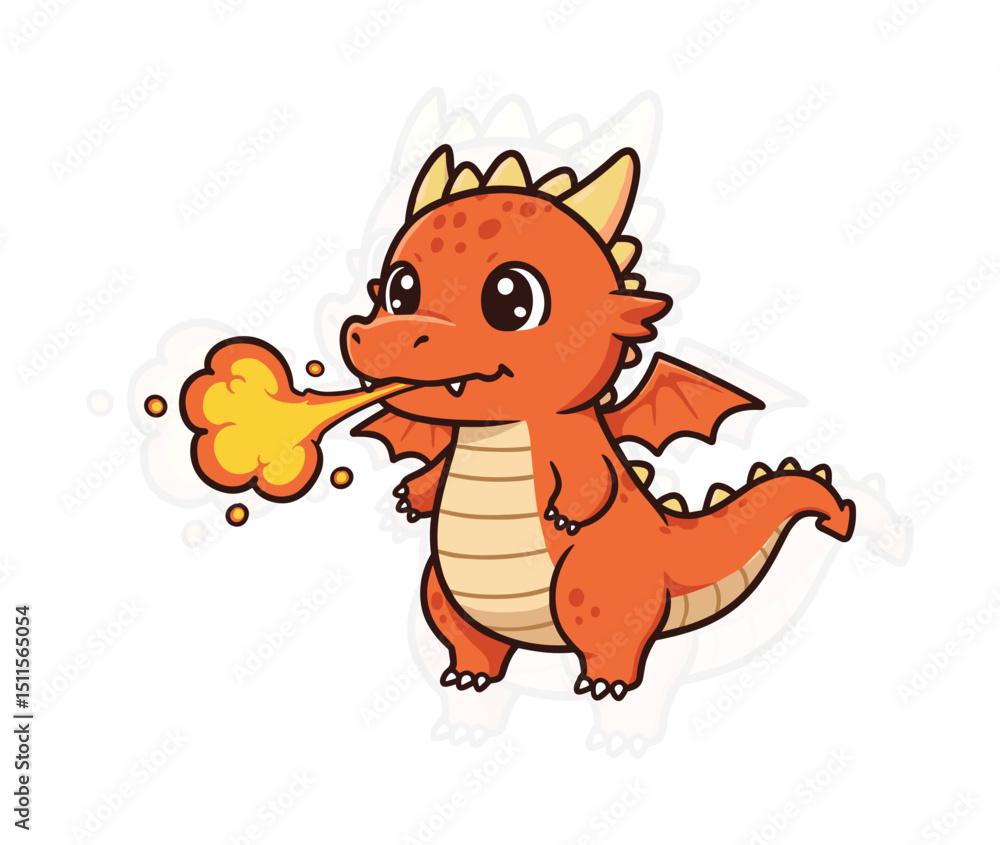 Obraz premium Dragon Mascot Illustration Design