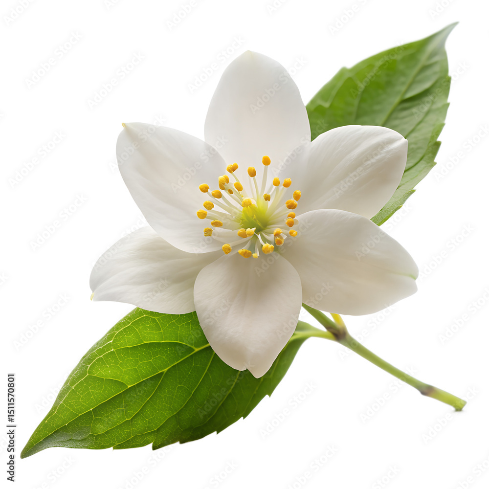 Fototapeta premium Jasmin flower isolated on white background