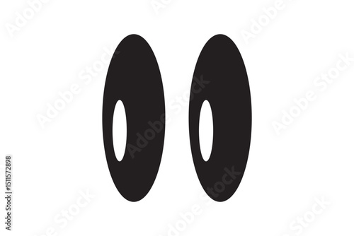 anime eyes, cartoon eyes, toon eyes, eyes icon vector EPS 10