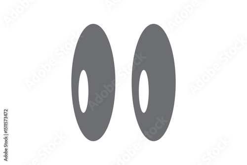 anime eyes, cartoon eyes, toon eyes, eyes icon vector EPS 10