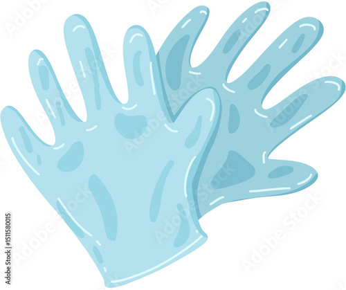 hand print isolated on white