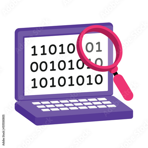 Code Review Vector style icon. Eps 10 file