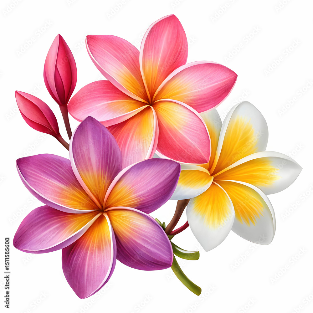Fototapeta premium flowers image png psd on transparent background