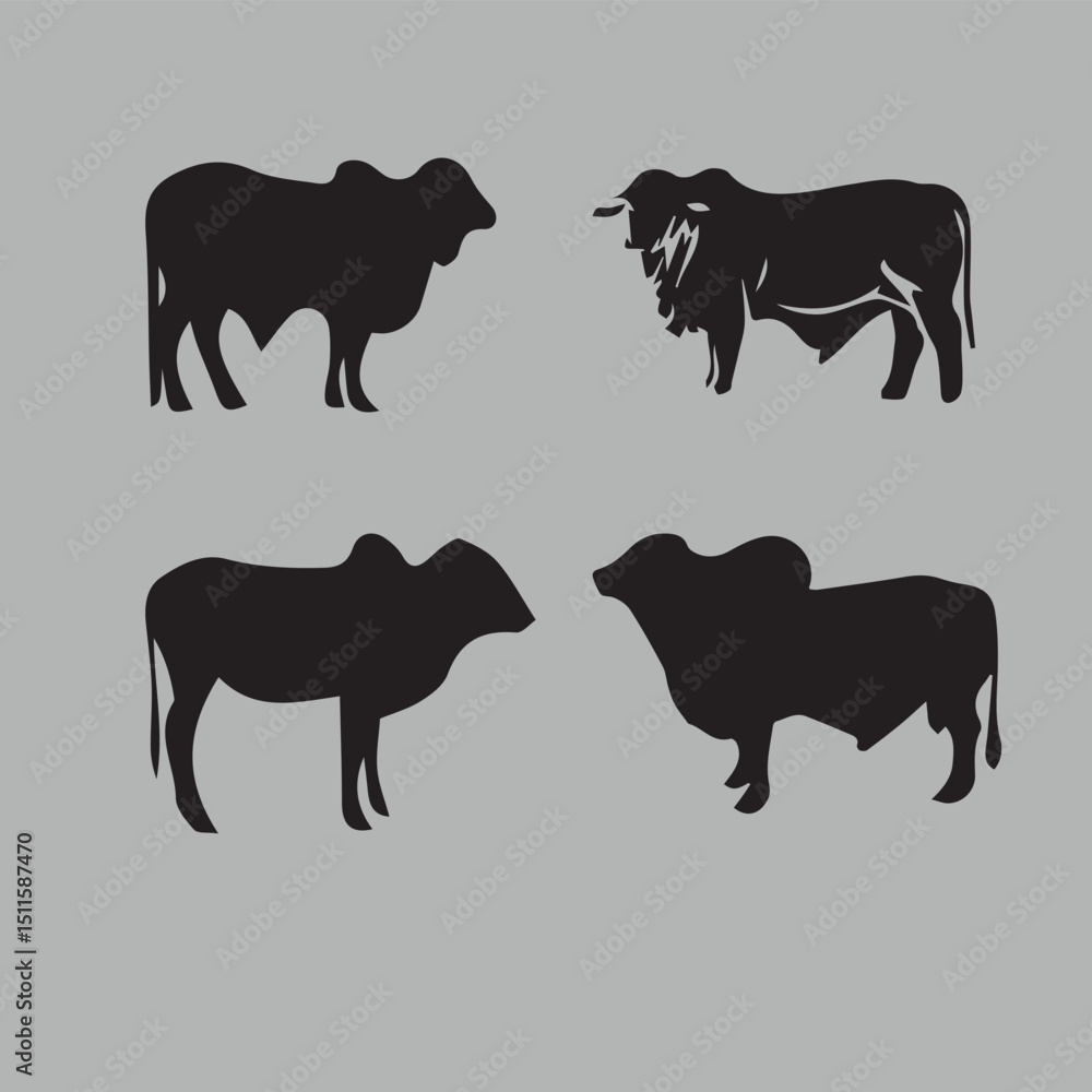 Obraz premium Cow Line Icons.... Editable Dairy and Village Animal Icon Pack...