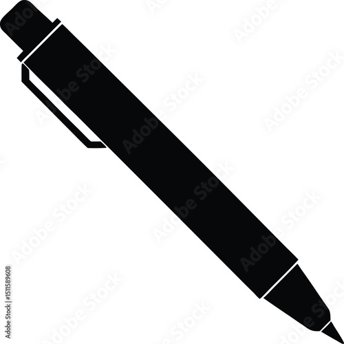 Cartoon pencil illustration