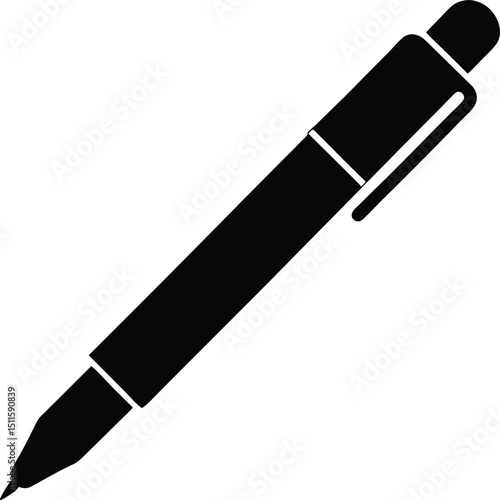 Cartoon pencil illustration