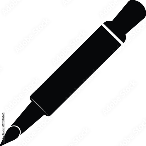 Cartoon pencil illustration