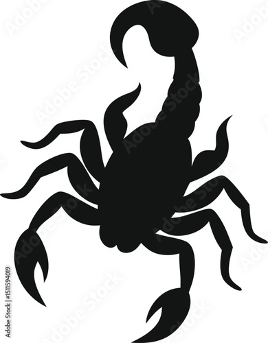 scorpion isolated on white background