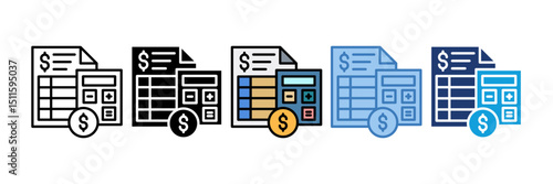 Accounting Icon Element For Design