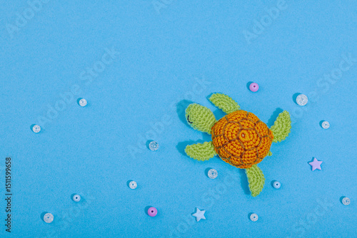Photography Summer crocheting concept