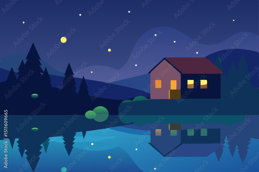 Fototapeta premium night city in the night