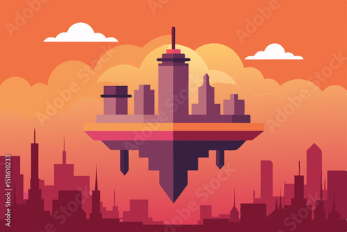 seattle skyline of sunset