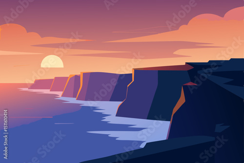 sunset in the mountains