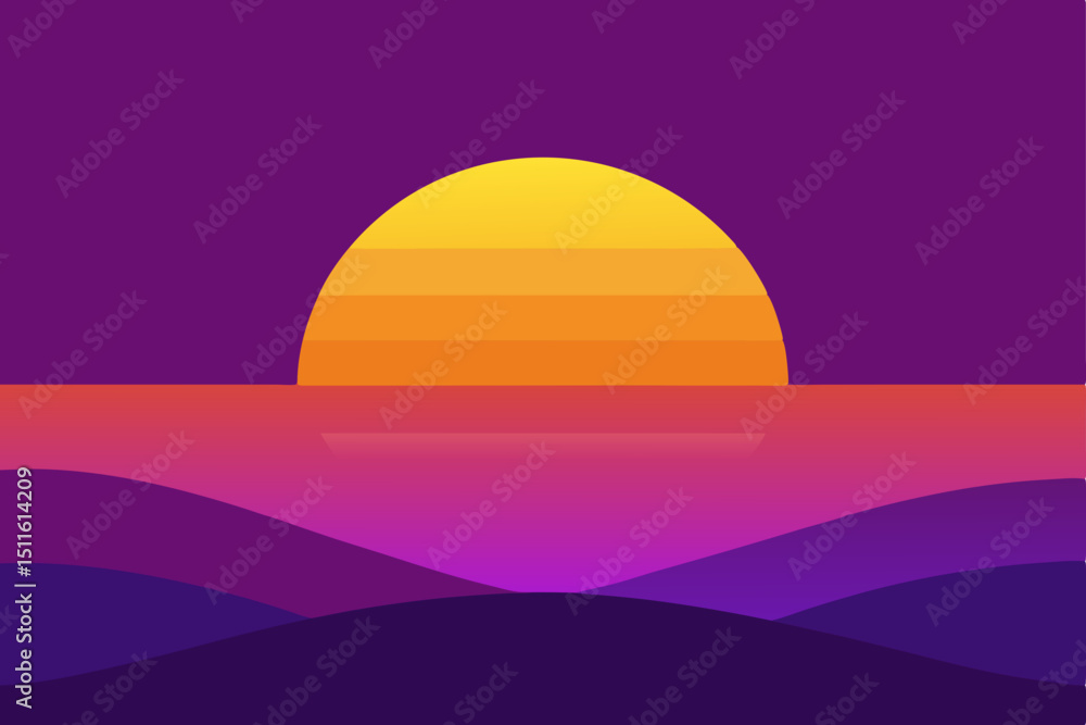 Obraz premium sunrise over the desert