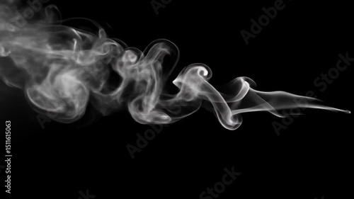 Abstract smoke pattern, wispy ethereal design in monochrome, perfect for creative projects, backgrounds or visual art.