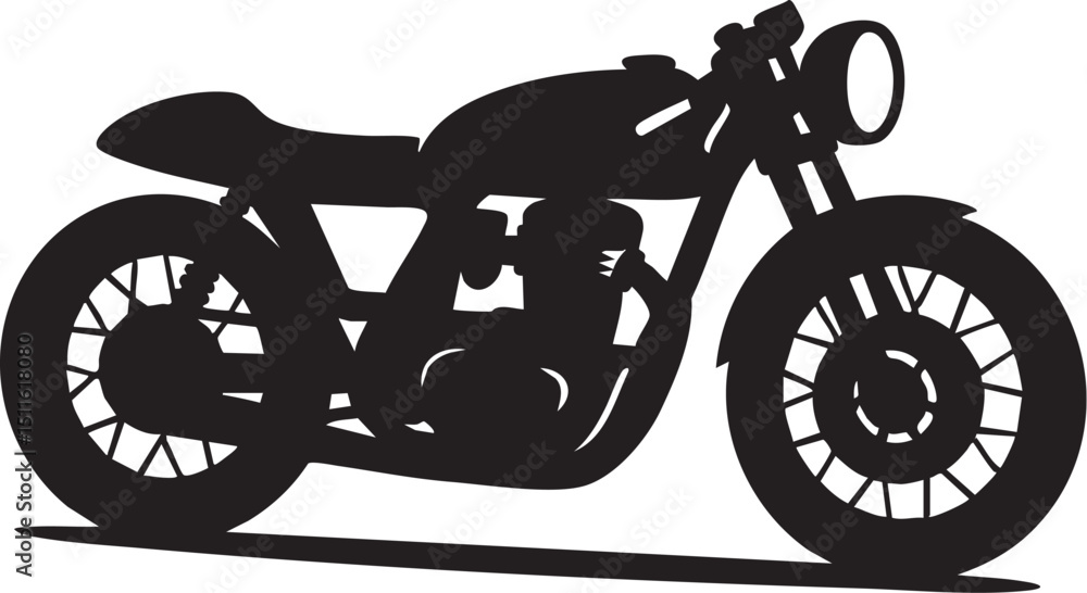 Fototapeta premium motorcycle silhouette vector