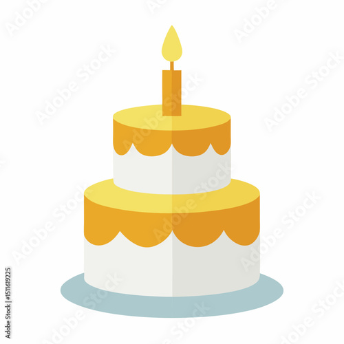 birthday cake vector illustration