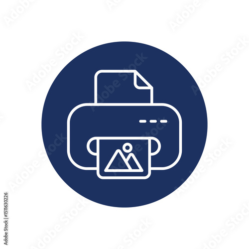 Print icon vector 
