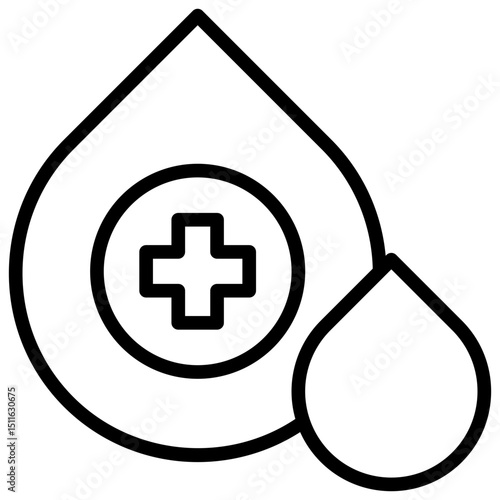 Blood Glucose Drop Icon