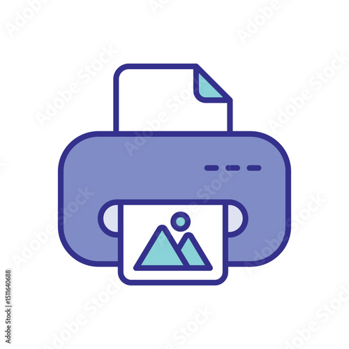 Print icon vector 