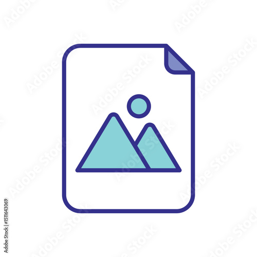 Image File icon vector 