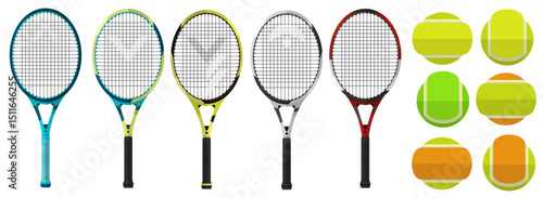 Tennis Rackets and Balls Models