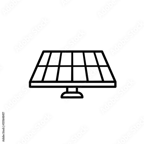 Solar panel in minimalistic style representing eco lifestyle  