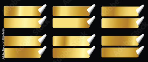 Elegant Gold Gradients Swatches Palette Set Design