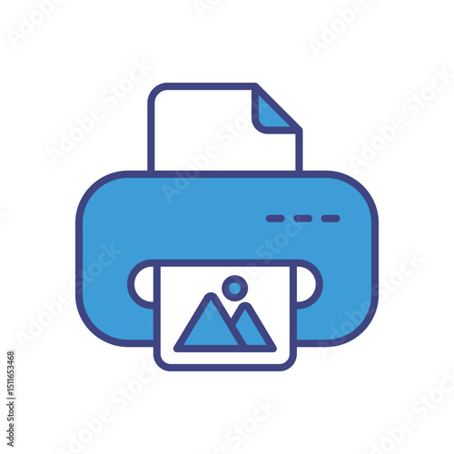 Print icon vector 