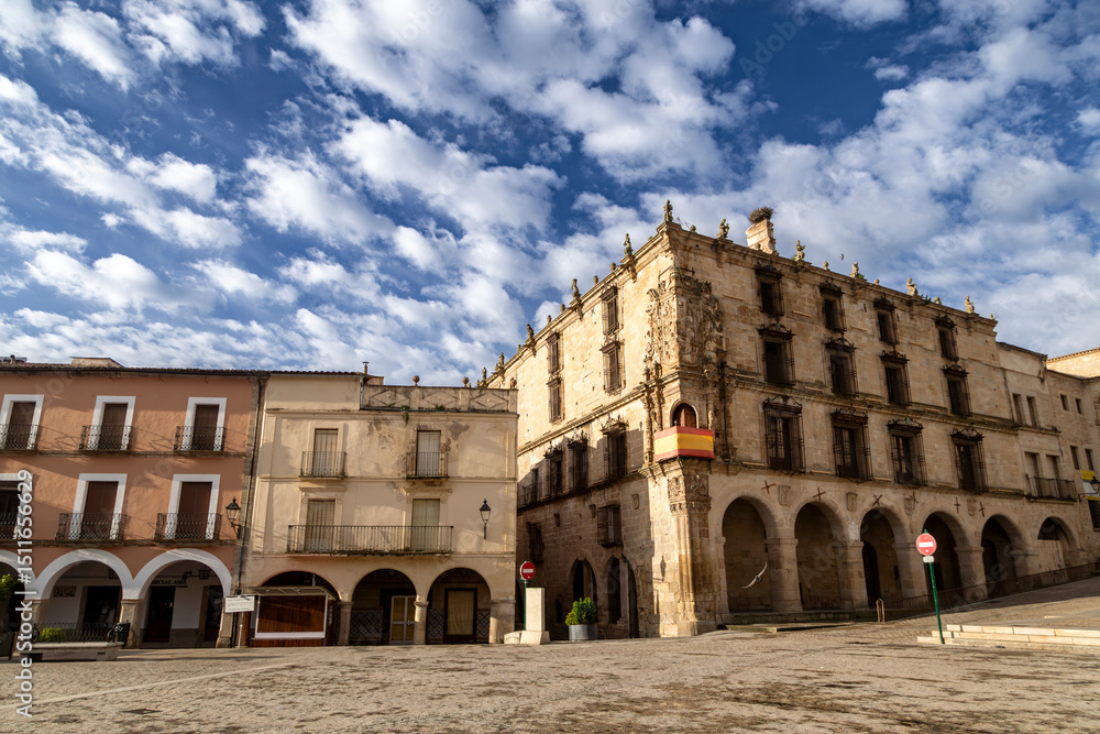 Obraz premium Grand 16th-Century Renaissance Palace of the Conquest in Trujillo, Spain