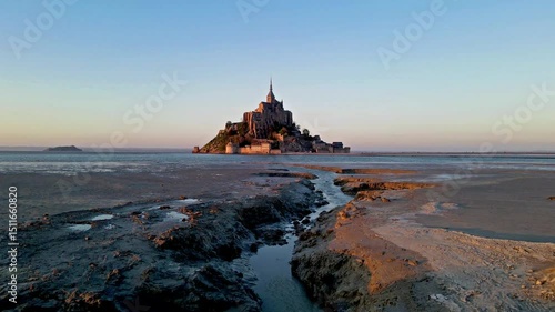 Mont Saint-Michel Abbey and Village, Normandy, France