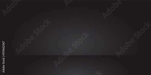 Gradient Grey abstract background. Smooth grey with light vignette Studio.
