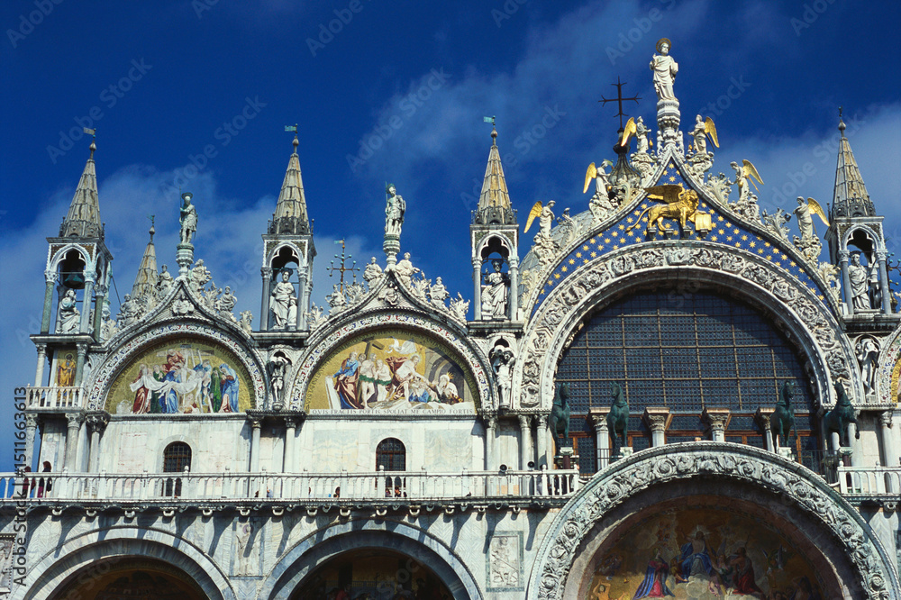 Naklejka premium Saint Mark basilica , Venice , Italy , Europe