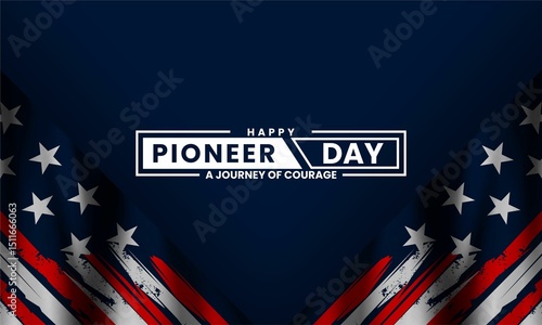 Fotografija Happy Pioneers Day,background Vector illustration