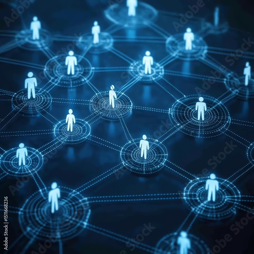 Network connection global people digital