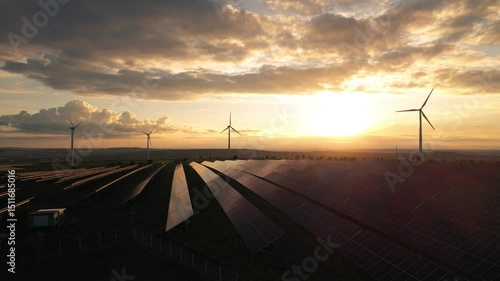 Wind turbines and solar parks are two adopted renewable energy technologies used to generate electricity sustainably.	
Green energy reduces pollution and keeps the environment clean and sustainable. 