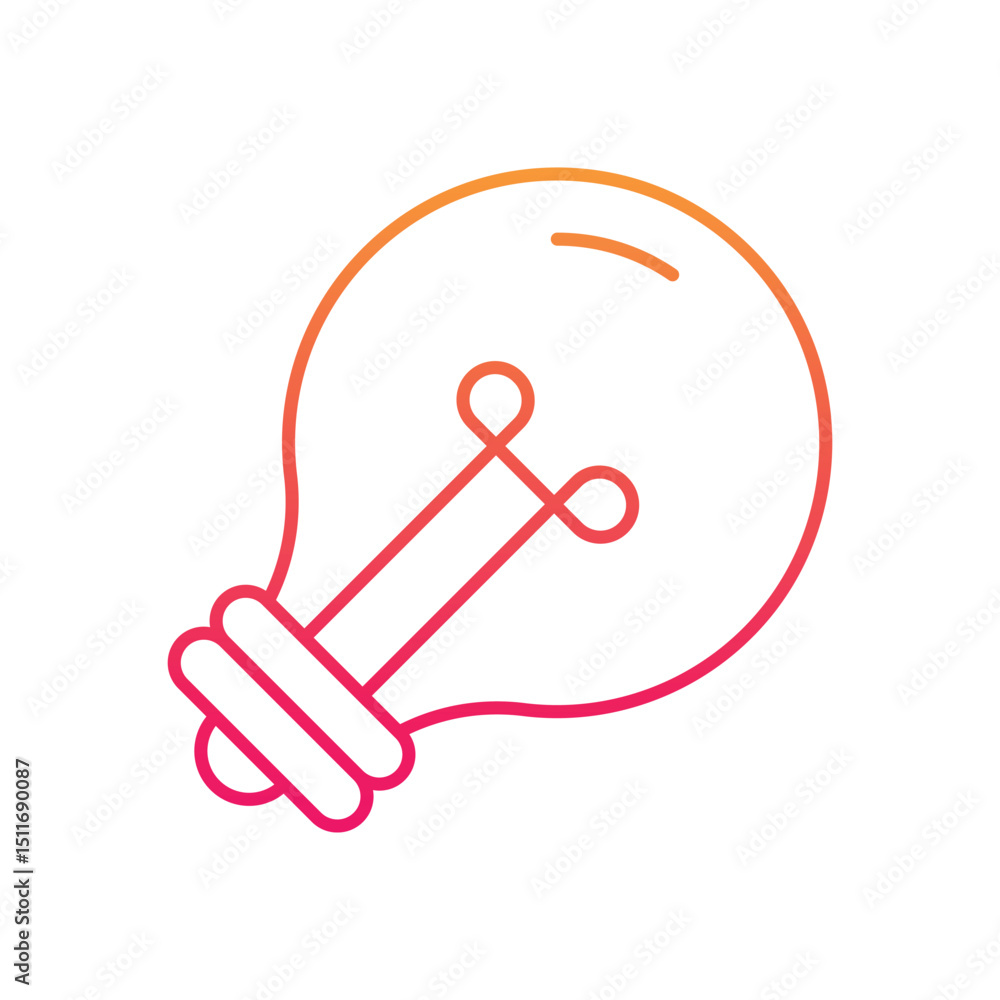 Lightbulb Vector icon Lightbulb Vector icon