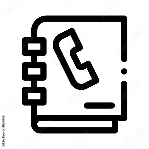 Phonebook line icon