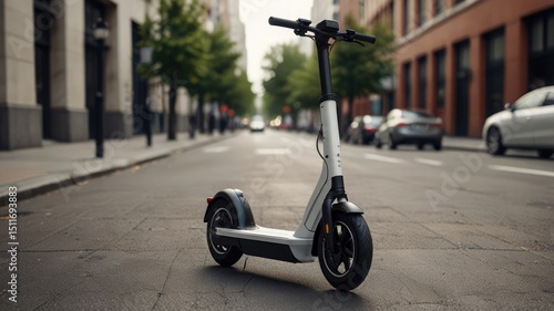 Electric Scooter Mockup for Urban Branding